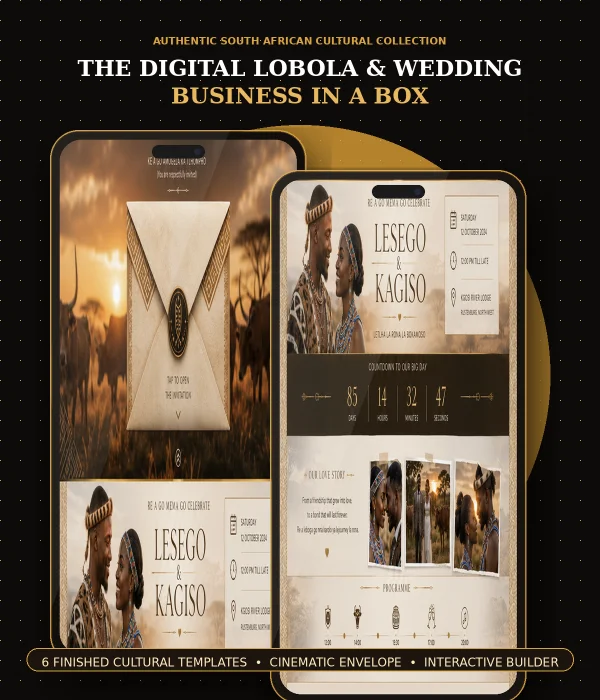 The Digital Lobola & Traditional Wedding Business in a Box cover
