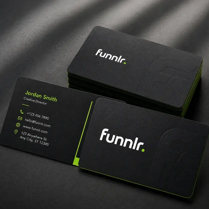 Funnlr printed business cards